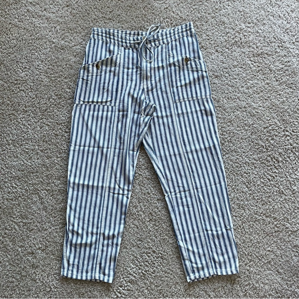 American Eagle Striped Drawstring Pants